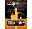 Домкрат подкатной пневмогидравлический JCB в комплекте с удлинителями, 80/40/20т (h min 210мм, h max 620мм, 8-12бар, 600л/мин) JCB-TRA60-3AL(59713)