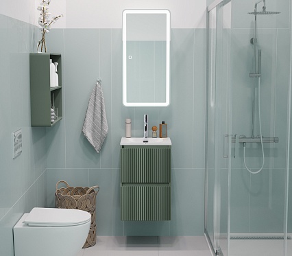 Тумба с раковиной BelBagno Uno-Mini 40 см Еловый матовый