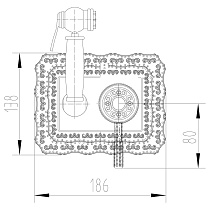 Гигиенический душ Lemark Jasmine LM6619B со смесителем, бронза