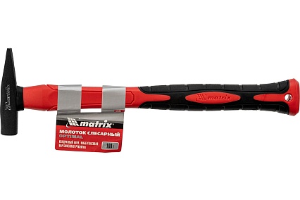 Молоток слесарный Matrix Optimal 100 г фибергласовая обрезиненная рукоятка квадратный боек 10365