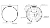 Зеркало Cersanit Eclipse Smart 80x80 см с подсветкой, черный A64147