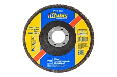 Круг лепестковый торцевой плоский Т27 Р120, 125х22 мм KUBIS 07-00-2712