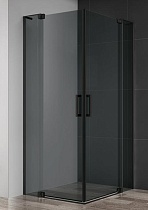 Душевой уголок Cezares SLIDER-AH-2-70/80-90/100-GRIGIO-NERO 70/80x90/100 серый, черный