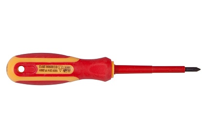 Диэлектрическая отвертка PQTools РН3х150 мм, двухкомпонентная рукоятка, намагниченный наконечник Лк-00002586
