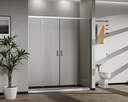 Душевая дверь Vincea Сити (City) VDS-5CT2170CL 170x195 хром, прозрачная
