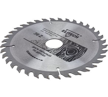 Диск пильный по дереву (185х30 мм; 2 мм; 36Z) Elitech 1820.054100