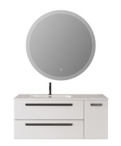 Мебель для ванной Cezares Eco-Cer-N 120 см 2 ящика, 1 дверца, левая Bianco Lucido