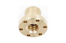 Гайка трапецеидальная с фланцем TECHNIX бронза d=36 мм, шаг резьбы 6 мм, прав. резьба, BFM 36-6-D BFM366DTECHNIX