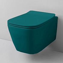 Крышка-сиденье Artceram A16 ASA001 43 71 с микролифтом, green petrolio