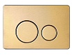 Кнопка смыва AQUAme AQM4111BG золото шлифованное