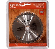 Диск пильный твердосплавный по дереву Мастер 165x20 мм, 36Т Bohrer 38216536