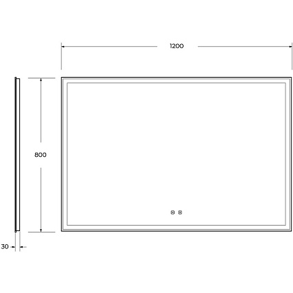 Зеркало BelBagno SPC-GRT-1200-800-LED-TCH-SND 120x80 см с голос. управлением, антипар