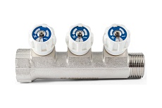 Коллектор с регулировочными вентилями PROFACTOR в/н 3/4&quot; х 3 вых 1/2&quot;нар PF MV 268.3