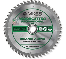 Диск пильный по дереву MKSS Toolbox Woodcutter Professional SS3018 185x48Тх1.4/2.2x20/16 мм SS30185002