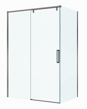 Душевой уголок BelBagno SOFT_CLOSE-1-AH-1-130/90-C-GM 130x90 прозрачный, оружейная сталь Душевой уголок BelBagno SOFT_CLOSE-1-AH-1-130/90-C-GM 130x90 прозрачный, оружейная сталь