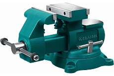 Слесарные тиски Kraftool Reversible 140 мм, расход 273 мм 32705-140