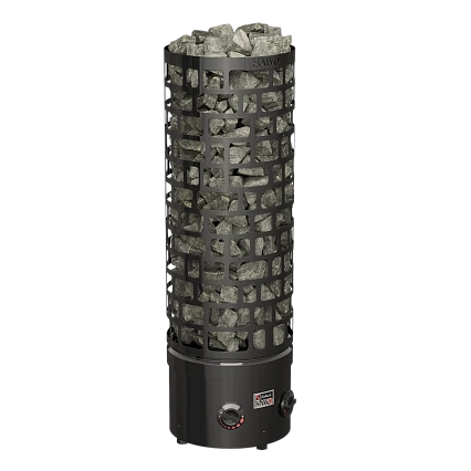 Электрическая печь для бани и сауны Sawo Aries напольная, с пультом, 4,5 кВт, черная, ARI3-45NB-BL-P-C