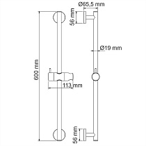 Душевая стойка WasserKRAFT A122 хром