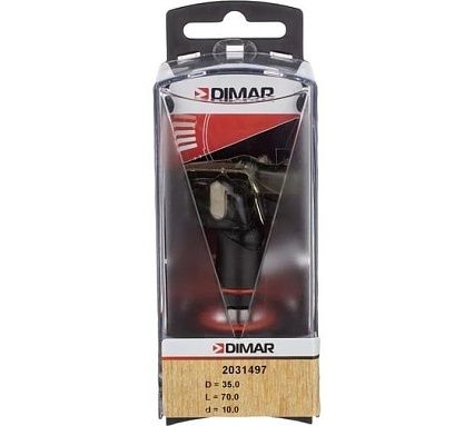 Сверло присадочное чашечное левое 35x68 мм, L70. хвостовик 10x26 мм Dimar 2031497