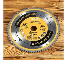Диск пильный по дереву Woodmaker 255x30/25.4 мм, Z=80 атв Diamond Industrial DIDD255Z80