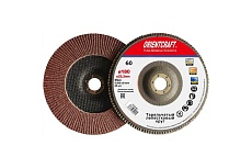 Тарельчатые лепестковый шлифовальный круг Orientcraft 180x22 мм, Р60, 10 шт 116.00C 60F