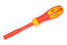 Диэлектрическая отвёртка DUEL 1000V магнитный держатель для бит 100x6.35мм, длина 210мм DE26/BT