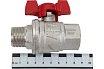 Усиленный шаровой кран RUB BRESСIA (S.33), 3/4" DN20 PN65, ВР-НР бабочка S33E26