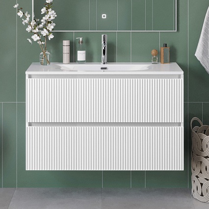 Мебель для ванной BelBagno Uno-Mini 100 см Bianco Opaco