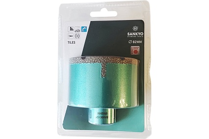 Сверло алмазное по керамограниту (82 мм; М14) Sankyo STDA082000