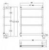 Полотенцесушитель электрический Margaroli Sole 542/TQ хром 5424604TQCRB