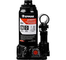 Домкрат гидравлический бутылочный Ермак 2 т, высота подъема 150-285мм 770-068