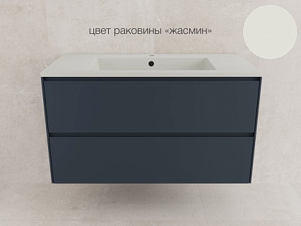 Тумба с раковиной Style Line Лима 100 см графит