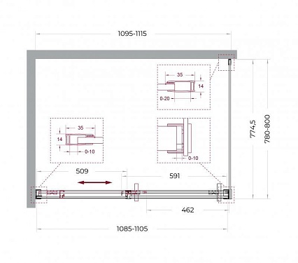 Душевой уголок BelBagno SOFT_CLOSE-1-AH-1-110/80-C-Cr 110x80 прозрачный, хром Душевой уголок BelBagno SOFT_CLOSE-1-AH-1-110/80-C-Cr 110x80 прозрачный, хром