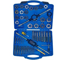 Набор метчиков и плашек VERTUL метрический, 51 предмет VR50547