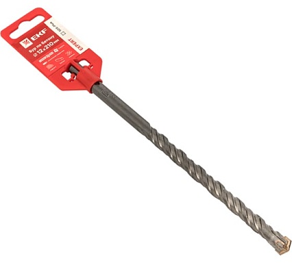 Бур по бетону SDS-plus, 12x210 мм, 4 резца, Expert EKF db-12-210-4x4