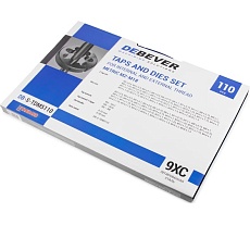Набор метчиков и плашек Debever Machining Solutions М2 - М18, 110 предметов, метрическая резьба DB-S-TDM5110