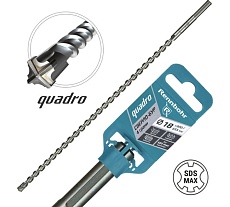 Бур по бетону RENNBOHR Quadro SDS-Max 4 грани 18x800/655 мм 721880