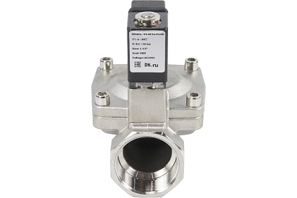 Электромагнитный клапан DN.ru VS2W-401N-PU-NC Ду40 Ру10 сталь 220В AC пилотный D130-01281