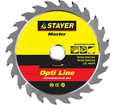 Диск пильный по дереву Оптимальный рез (165x20/16 мм; 30T) Stayer 3681-165-20-30_z01