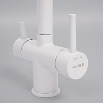 Смеситель для кухни WasserKRAFT A8357, под фильтр, белый матовый