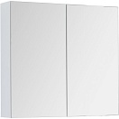 Зеркальный шкаф Dreja Premium 80 см белый глянец, двухстороннее зеркало