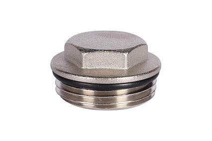 Концевая заглушка для коллектора Rommer НР, никелированная RFP-0001-000001 RG0092APH4514M