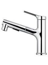 Смеситель для раковины Wonzon&Woghand WW-A40862-CR выдвижной излив, хром