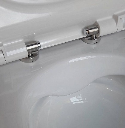 Подвесной унитаз SET Aquatek Поларис-01-014 4в1, кнопка хром матовый