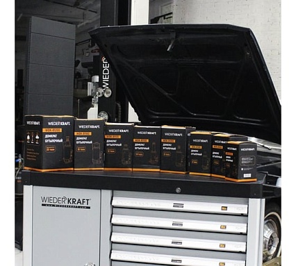 Домкрат 12 т, ход штока 160мм Wiederkraft WDK-81120