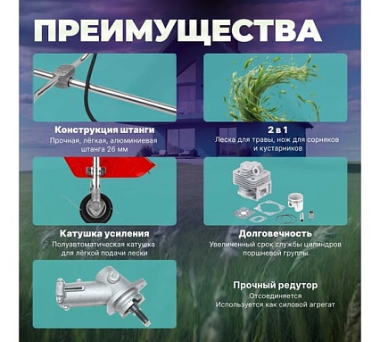 Мотокоса Eco Power GTP-250S EC1515-3