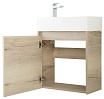 Мебель для ванной BelBagno Kraft Mini 50 см Rovere Galifax Bianco, L