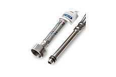 Подводка для смесителя Damento с нержавеющим оплетением, 1/2-М10, 100 см, штуцер 100 мм 007945