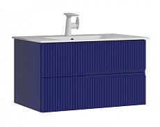 Мебель для ванной Orka Moonlight 90 см синий матовый