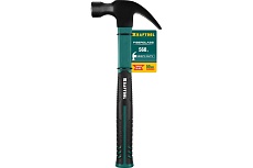 Столярный молоток-гвоздодёр с фибергласовой рукояткой Kraftool Fiberglass 560 г 20265-56